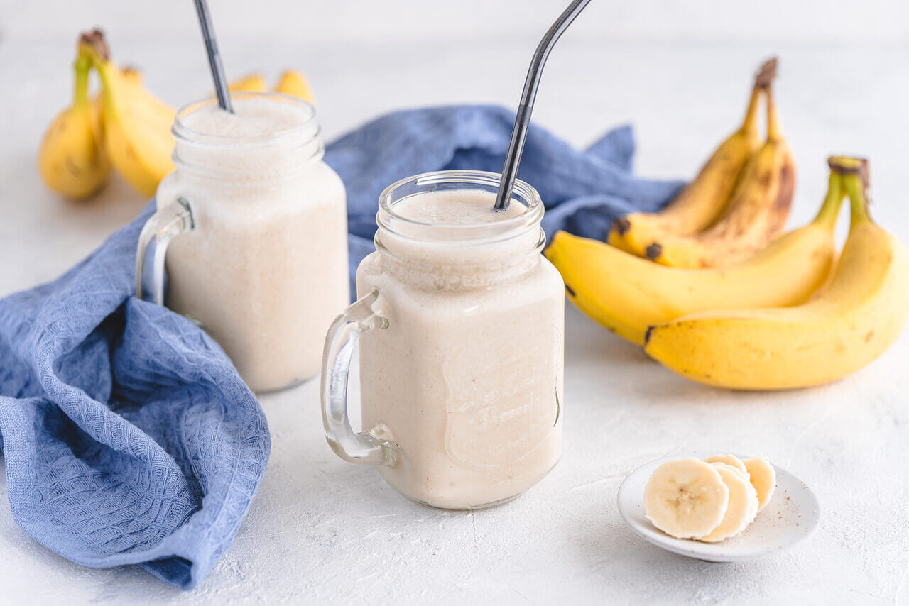 Cremig-süßen Bananen-Shake selber machen (Bananenmilch)