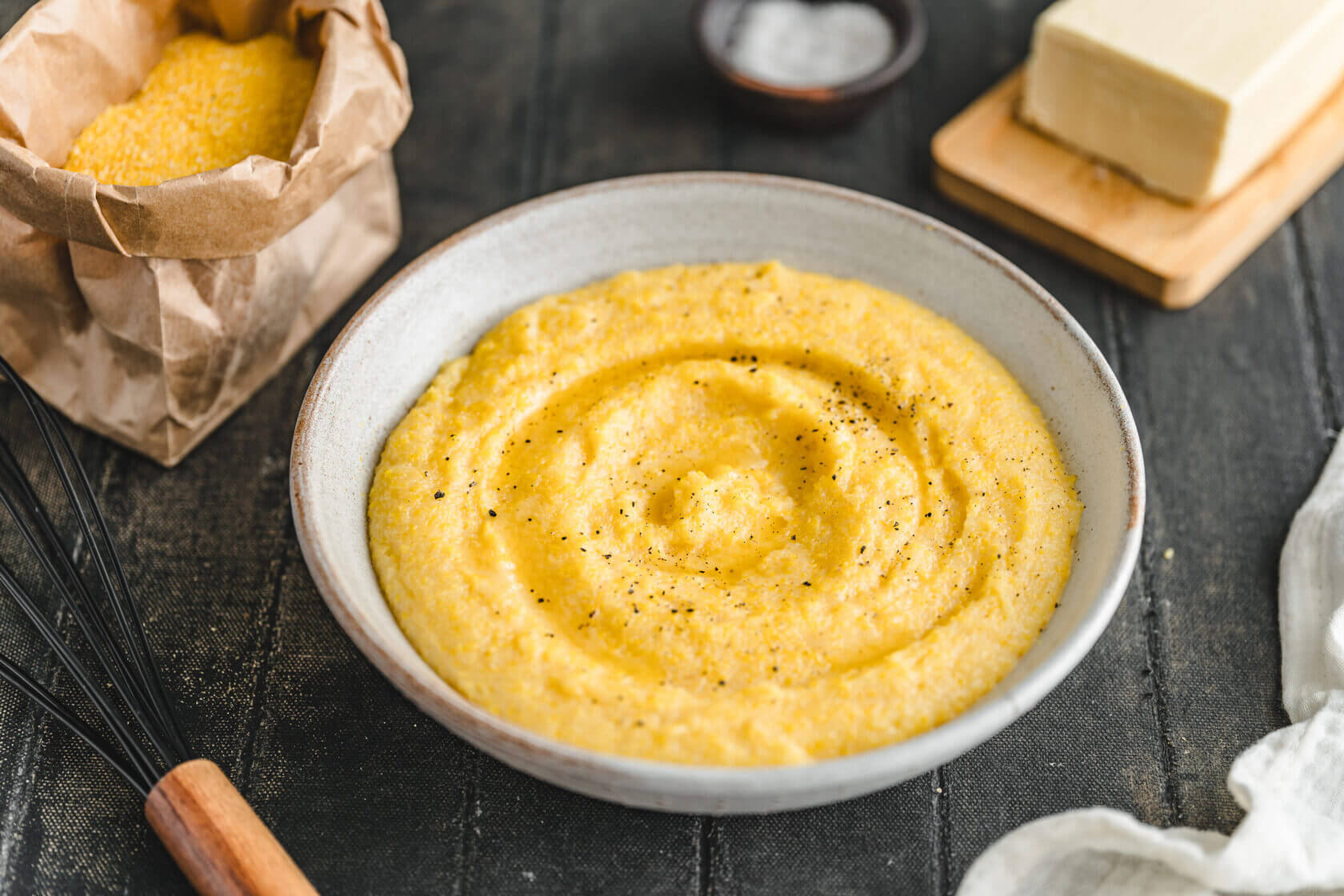 Polenta Grundrezept - italienisch, super cremig &amp; glutenfrei