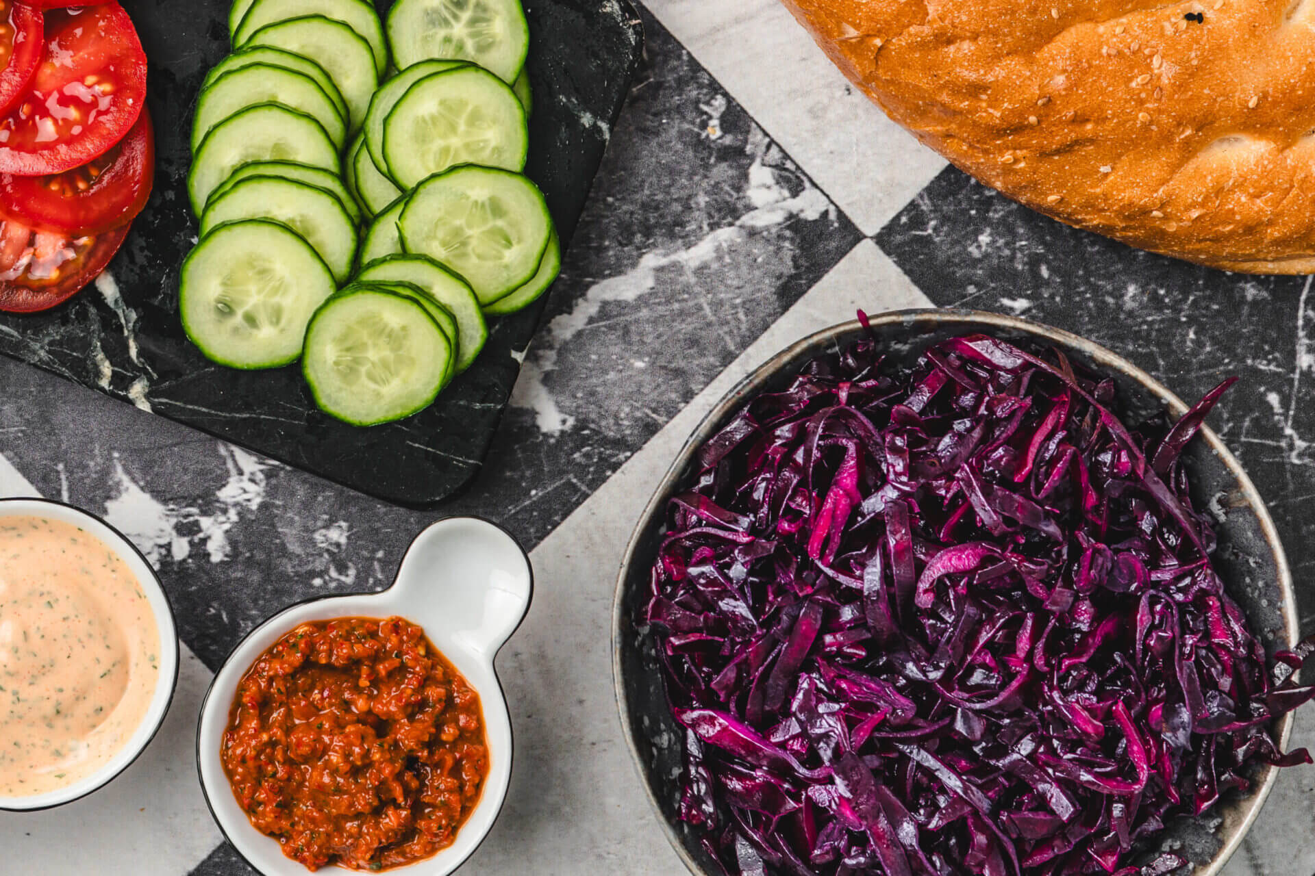 Türkischer Rotkohlsalat für Döner – einfaches Rezept
